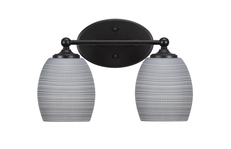 Toltec Lighting - 5912-MB-4022 - Two Light Bathroom Lighting - Capri - Matte Black