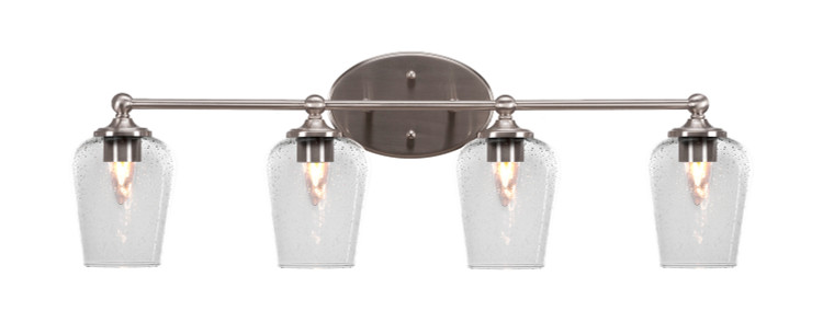 Toltec Lighting - 5914-BN-210 - Four Light Bathroom Lighting - Capri - Brushed Nickel
