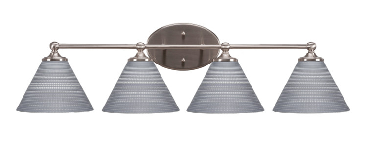 Toltec Lighting - 5914-BN-4052 - Four Light Bathroom Lighting - Capri - Brushed Nickel