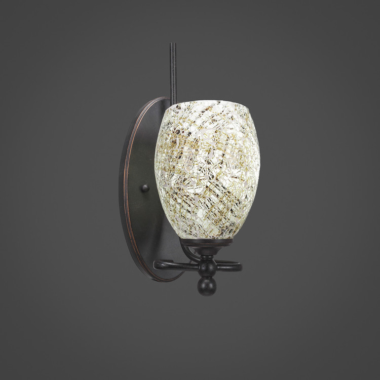 Toltec Lighting - 591-DG-5054 - One Light Wall Sconce - Capri - Dark Granite