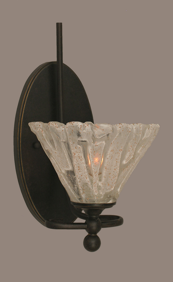 Toltec Lighting - 591-DG-7195 - One Light Wall Sconce - Capri - Dark Granite