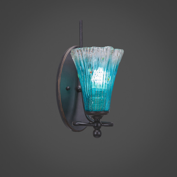 Toltec Lighting - 591-DG-725 - One Light Wall Sconce - Capri - Dark Granite