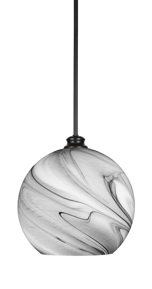 Toltec Lighting - 70-MB-4399 - One Light Pendant - Kimbro - Matte Black