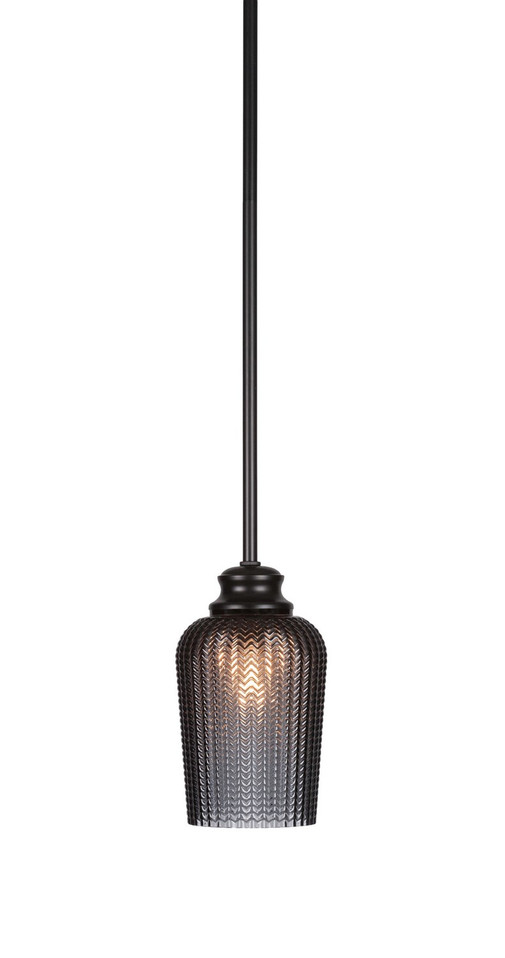 Toltec Lighting - 72-MB-4252 - One Light Pendant - Cordova - Matte Black