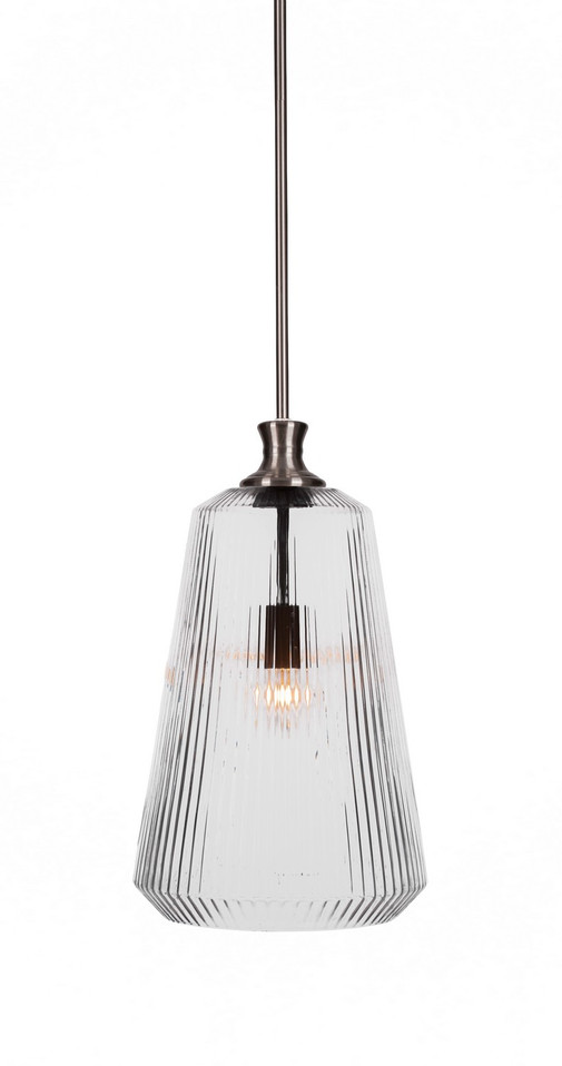 Toltec Lighting - 73-BN-4640 - One Light Pendant - Carina - Brushed Nickel