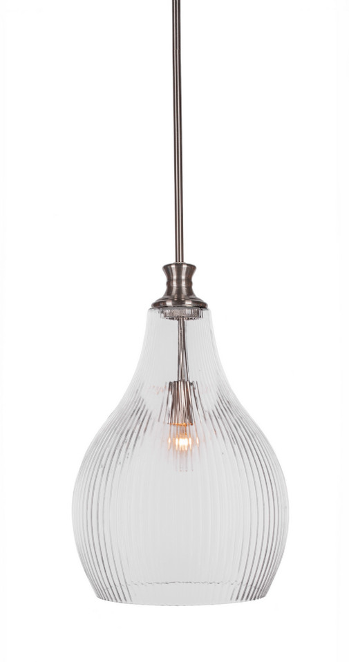 Toltec Lighting - 73-BN-4660 - One Light Pendant - Carina - Brushed Nickel