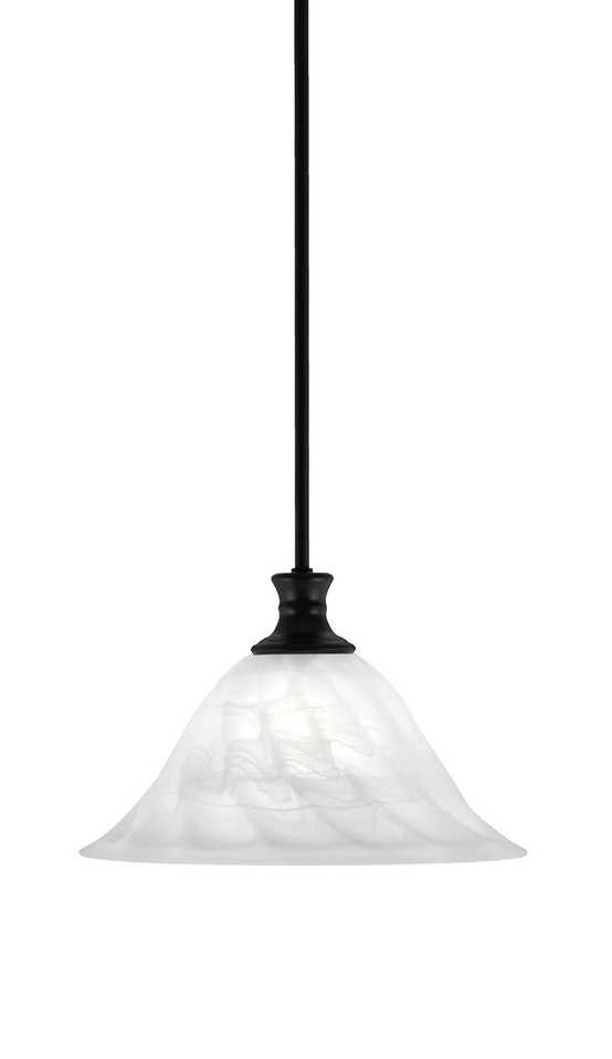Toltec Lighting - 76-MB-5731 - One Light Pendant - Stem - Matte Black