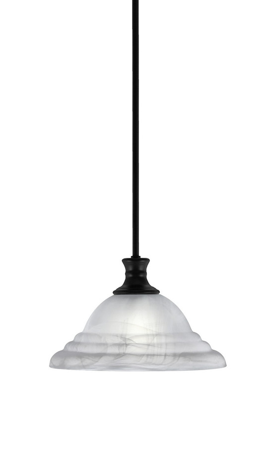 Toltec Lighting - 76-MB-5931 - One Light Pendant - Stem - Matte Black