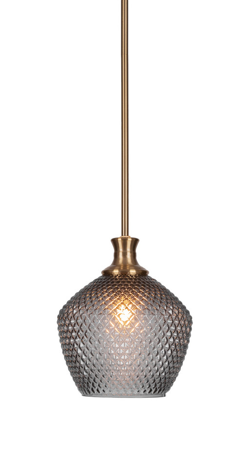 Toltec Lighting - 76-NAB-4922 - One Light Pendant - Zola - New Age Brass