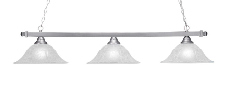 Toltec Lighting - 803-BN-53615 - Three Light Billiard/Island - Square - Brushed Nickel