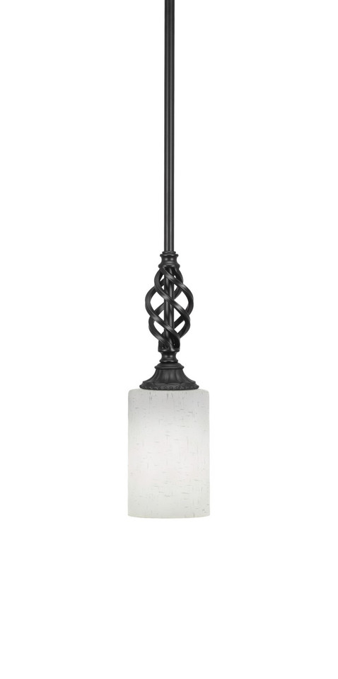 Toltec Lighting - 80-MB-310 - One Light Mini Pendant - Eleganté - Matte Black