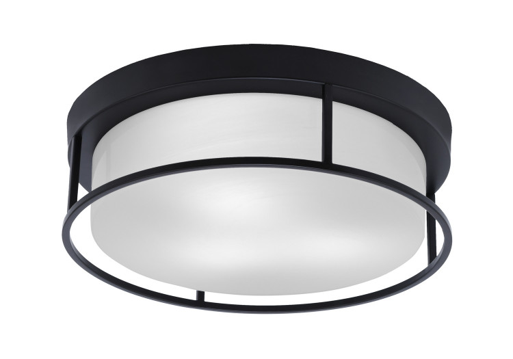 Toltec Lighting - 816-MB-1 - Three Light Flush Mount - Flush Mounts - Matte Black