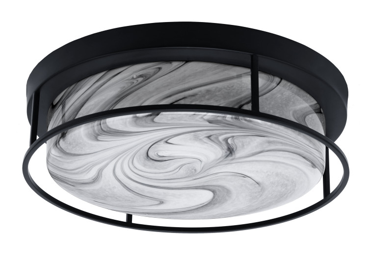 Toltec Lighting - 818-MB-9 - Four Light Flush Mount - Flush Mounts - Matte Black