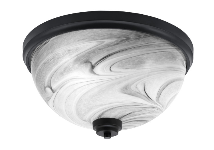 Toltec Lighting - 826-MB-9 - Three Light Flush Mount - Flush Mounts - Matte Black