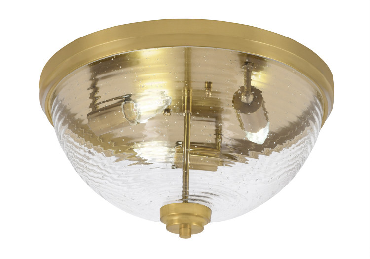 Toltec Lighting - 826-NAB-8 - Three Light Flush Mount - Flush Mounts - New Age Brass