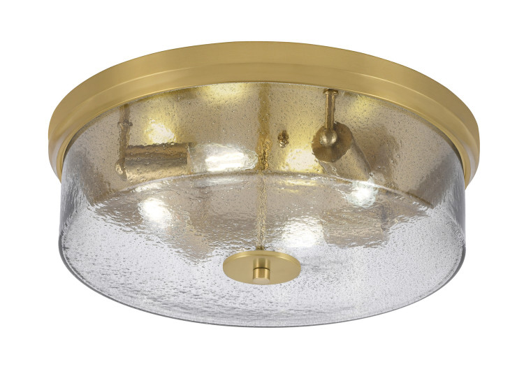 Toltec Lighting - 837-NAB-2 - Four Light Flush Mount - Any - New Age Brass