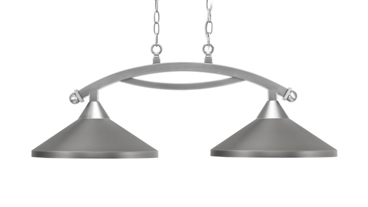 Toltec Lighting - 872-BN-424-GP - Two Light Island Pendant - Bow - Brushed Nickel