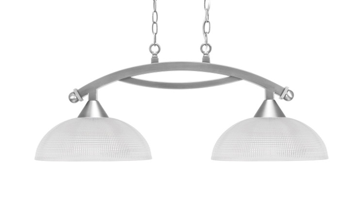 Toltec Lighting - 872-BN-540 - Two Light Island Pendant - Bow - Brushed Nickel