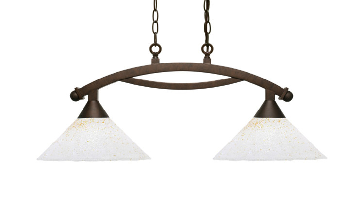 Toltec Lighting - 872-BRZ-702 - Two Light Island Bar - Bow - Bronze Toltec Lighting - 872-BRZ-702 - Two Light Island Bar - Bow - Bronze