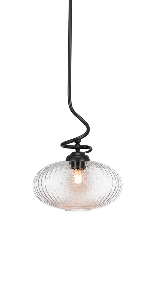 Toltec Lighting - 900-MB-4658 - One Light Pendant - Capri - Matte Black