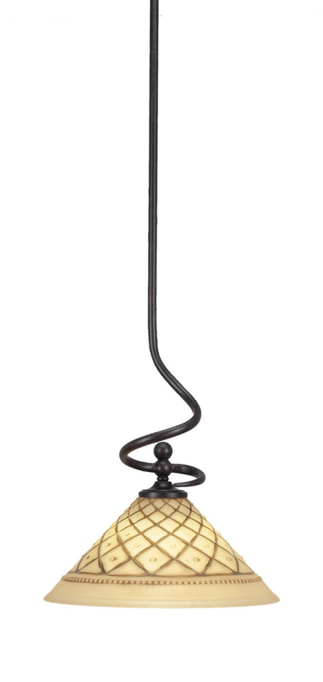 Toltec Lighting - 901-DG-7182 - One Light Mini Pendant - Capri - Dark Granite