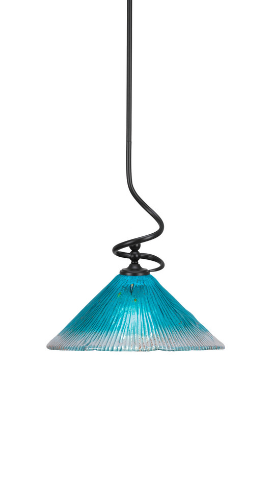 Toltec Lighting - 901-MB-448 - One Light Mini Pendant - Capri - Matte Black