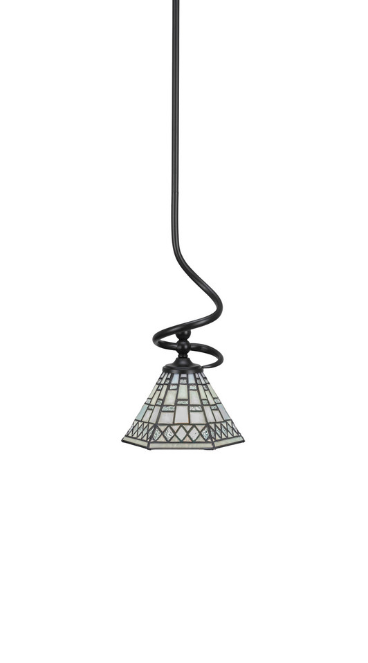 Toltec Lighting - 901-MB-9105 - One Light Mini Pendant - Capri - Matte Black
