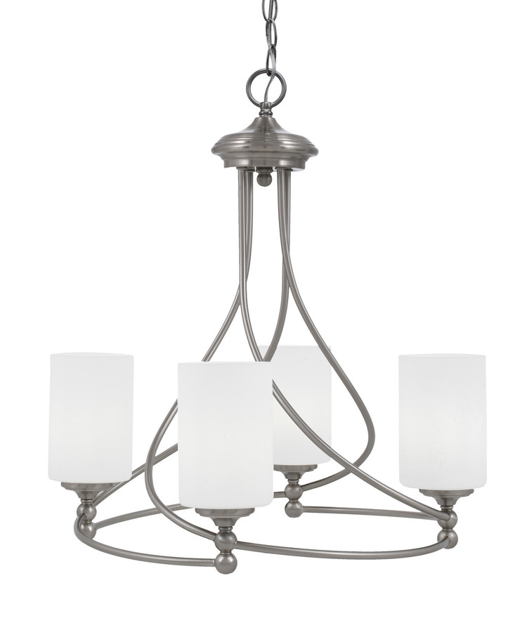 Toltec Lighting - 904-BN-310 - Four Light Chandelier - Capri - Brushed Nickel