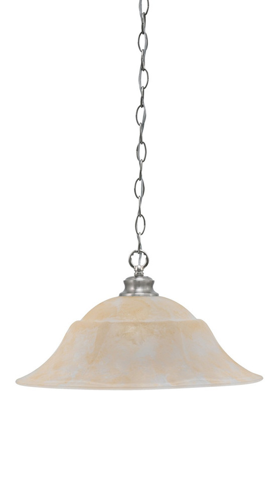 Toltec Lighting - 92-BN-53813 - One Light Pendant - Chain - Brushed Nickel