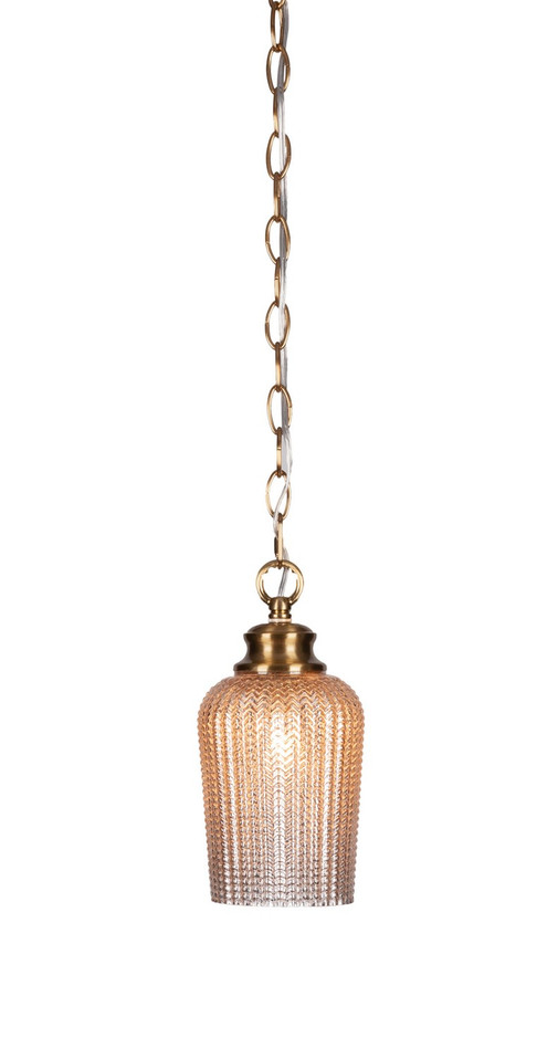 Toltec Lighting - 92-NAB-4253 - One Light Pendant - Cordova - Brushed Nickel