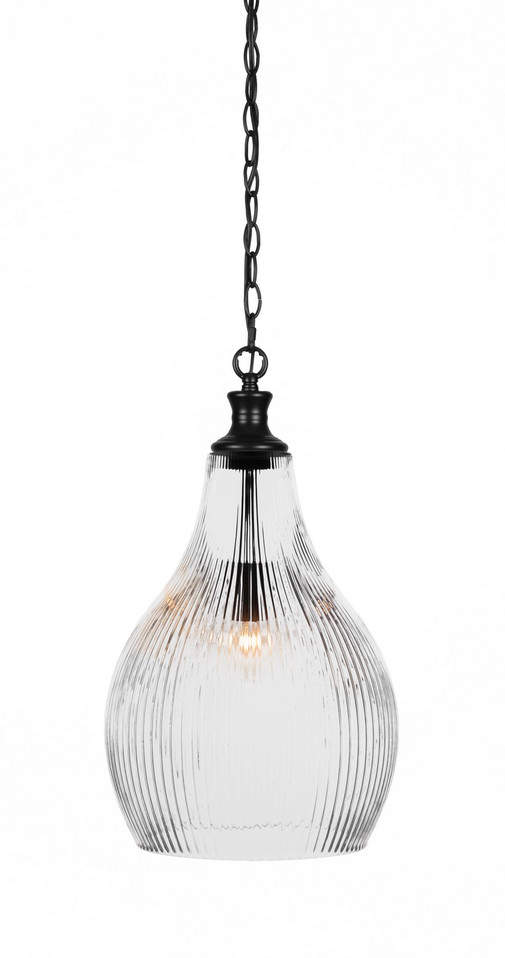 Toltec Lighting - 93-MB-4660 - One Light Pendant - Carina - Matte Black