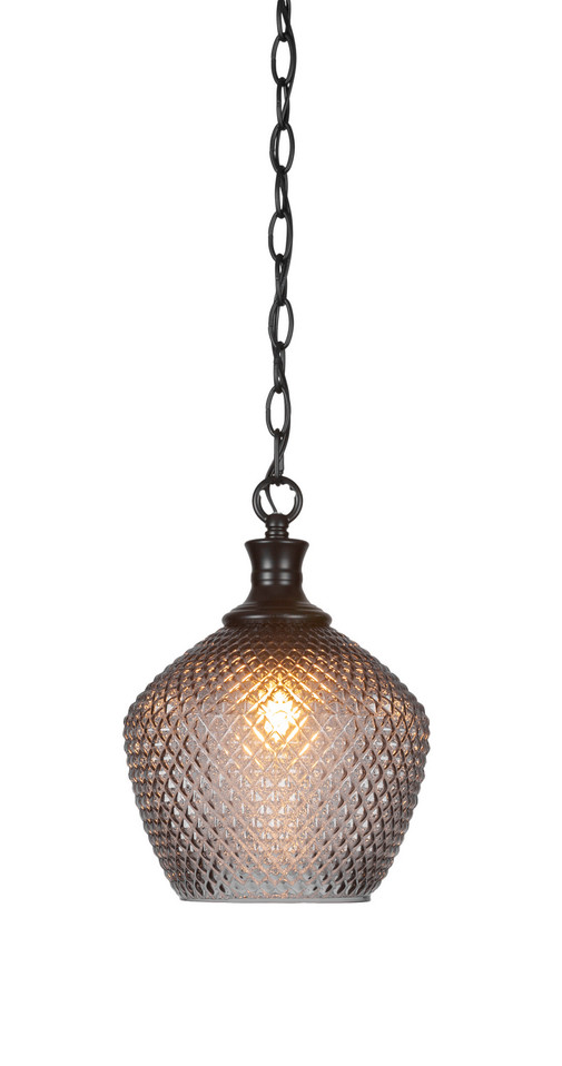 Toltec Lighting - 96-MB-4922 - One Light Pendant - Zola - Matte Black