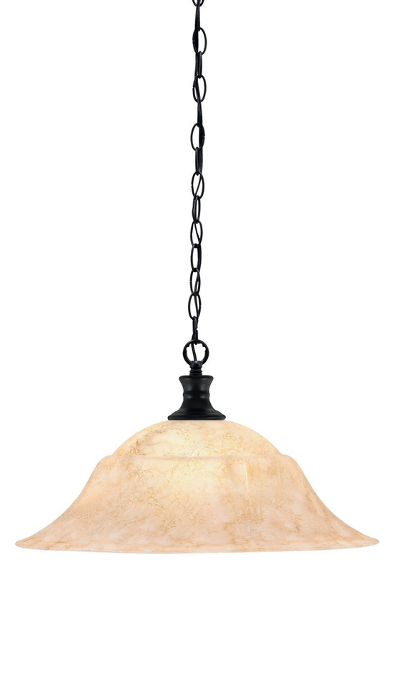 Toltec Lighting - 96-MB-53818 - One Light Pendant - Chain - Matte Black