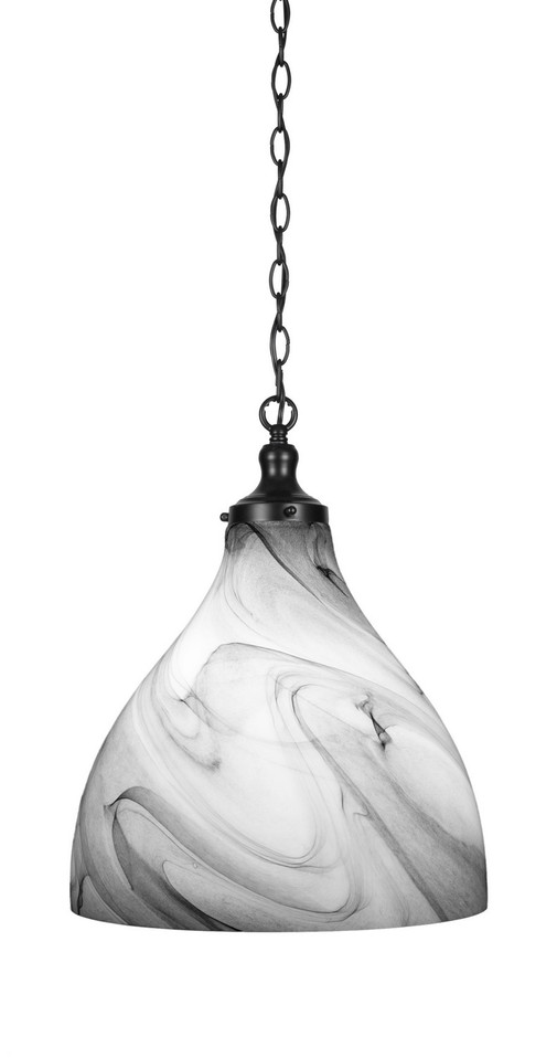 Toltec Lighting - 97-MB-4749 - One Light Pendant - Juno - Matte Black