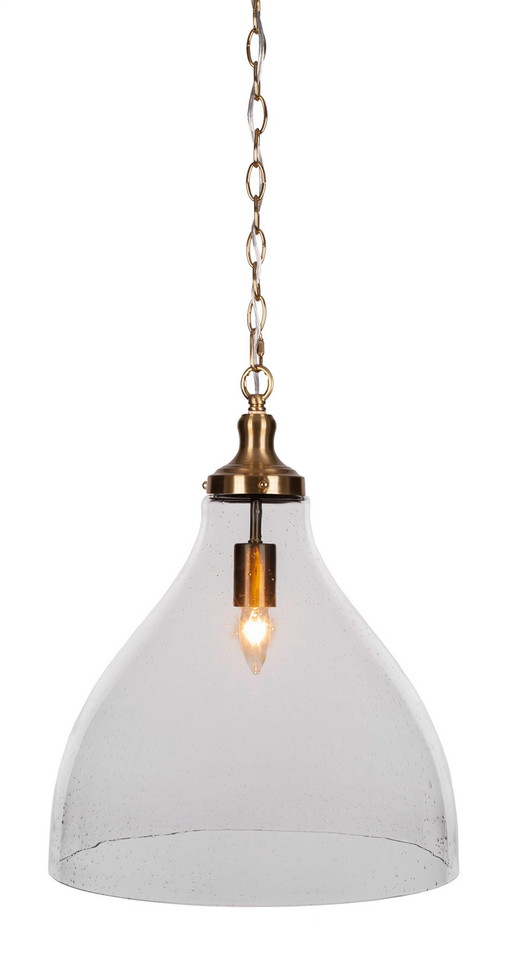 Toltec Lighting - 97-NAB-4740 - One Light Pendant - Juno - New Age Brass