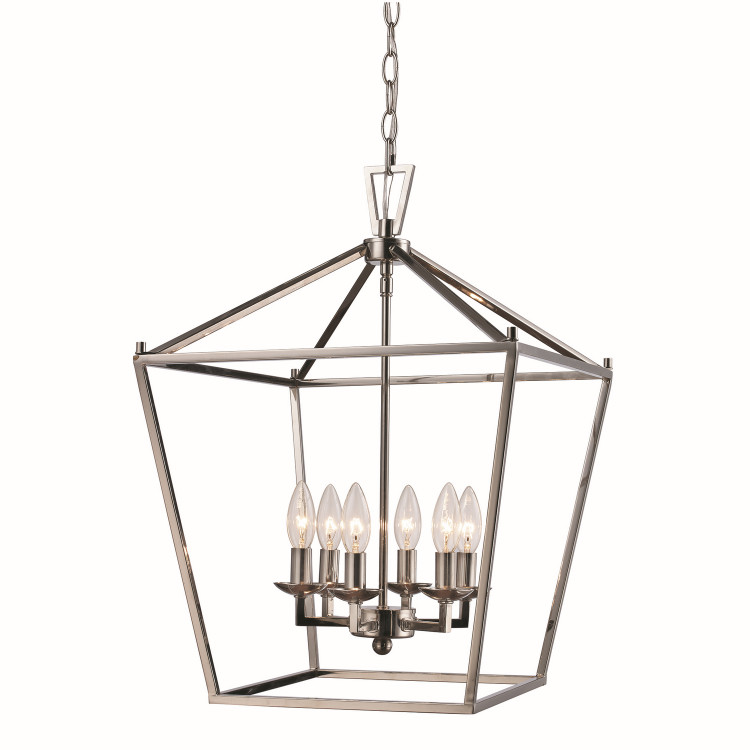 Trans Globe Imports - 10266 PC - Six Light Pendant - Lacey - Polished Chrome Trans Globe Imports - 10266 PC - Six Light Pendant - Lacey - Polished Chrome