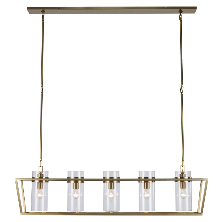 Trans Globe Imports - 11395 AG - Five Light Pendant - Nova - Antique Gold