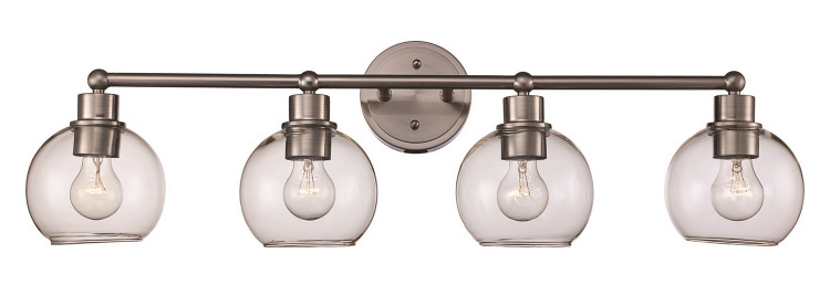 Trans Globe Imports - 22224 BN - Four Light Vanity Bar - Brushed Nickel Trans Globe Imports - 22224 BN - Four Light Vanity Bar - Brushed Nickel