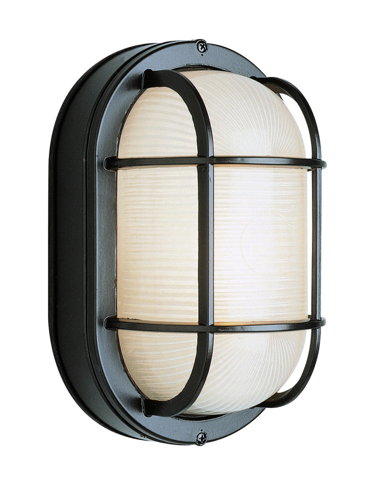 Trans Globe Imports - 41005 BK - One Light Bulkhead - Aria - Black Trans Globe Imports - 41005 BK - One Light Bulkhead - Aria - Black