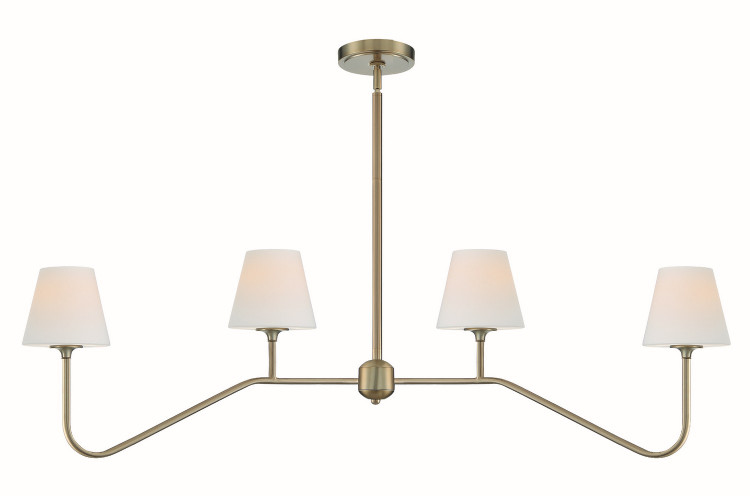 Crystorama - KEE-A3004-VG - Four Light Chandelier - Keenan - Vibrant Gold