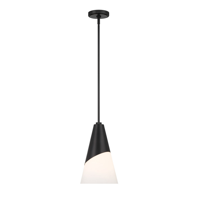 Crystorama - TOR-901-MK - One Light Pendant - Tori - Matte Black Crystorama - TOR-901-MK - One Light Pendant - Tori - Matte Black