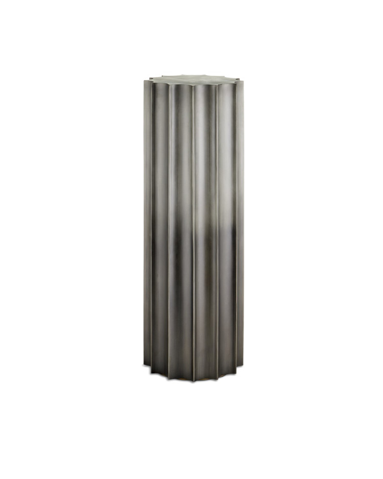 Currey and Company - 1000-0156 - Pedestal - Kanti - Graphite