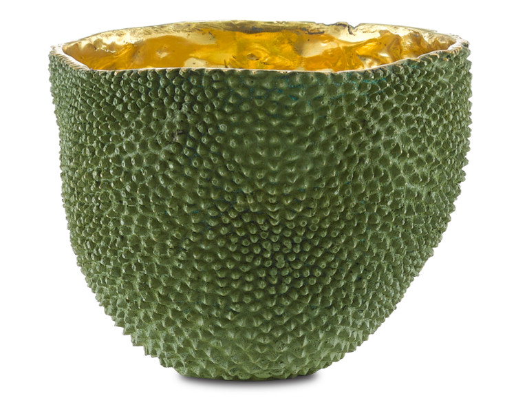 Currey and Company - 1200-0289 - Vase - Jackfruit - Green/Gold
