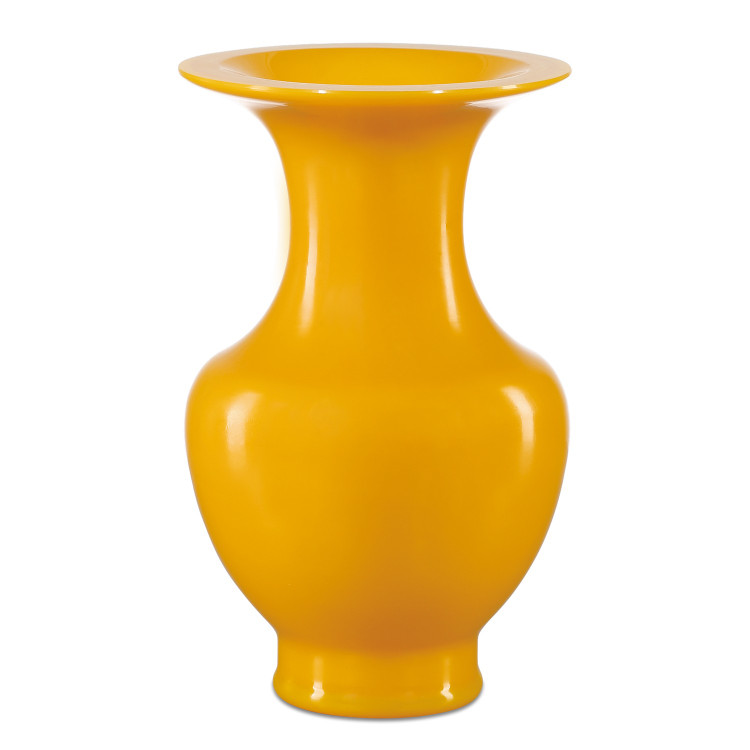 Currey and Company - 1200-0680 - Vase - Imperial Collection - Imperial Yellow
