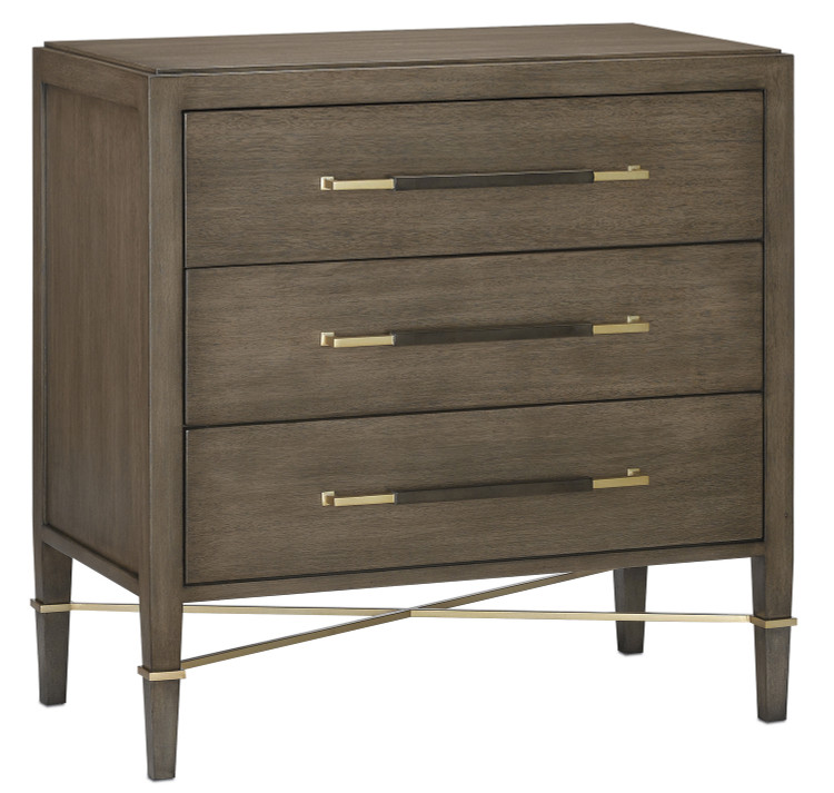Currey and Company - 3000-0118 - Chest - Verona Collection - Chanterelle/Coffee/Champagne