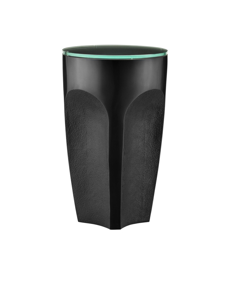 Currey and Company - 4000-0216 - Drinks Table - Lemy Collection - Black / Clear