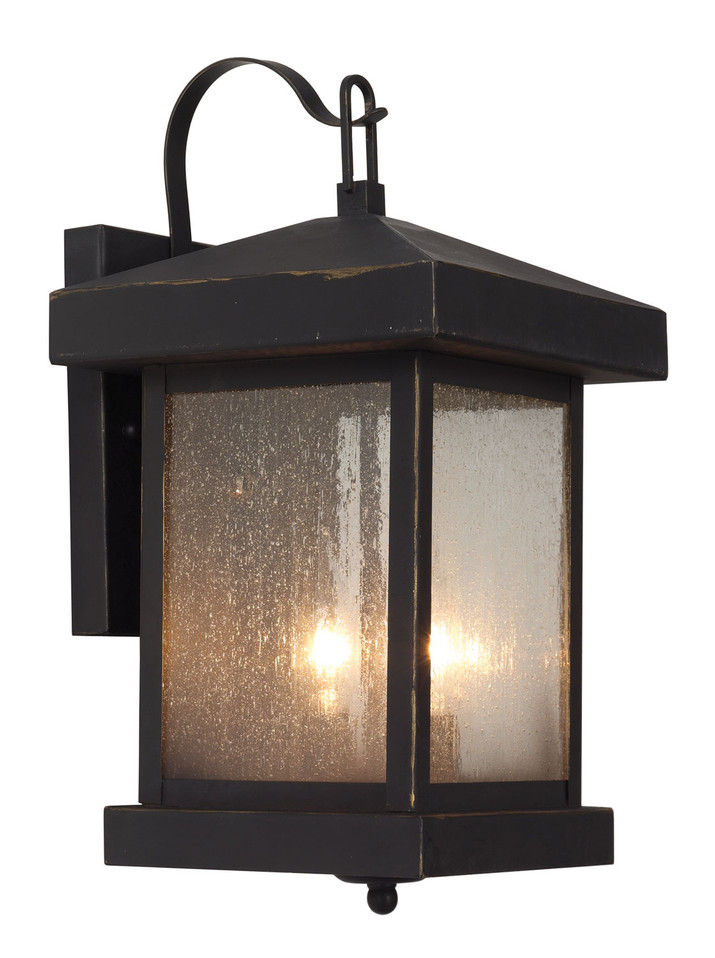 Trans Globe Imports - 45641 WB - Two Light Wall Lantern - Santa Cruz - Weathered Bronze Trans Globe Imports - 45641 WB - Two Light Wall Lantern - Santa Cruz - Weathered Bronze