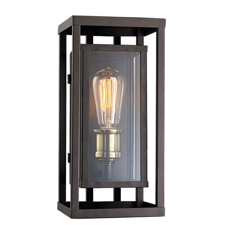 Trans Globe Imports - 50222 ROB - One Light Wall Lantern - Showcase - Rubbed Oil Bronze /Antique Brass Trans Globe Imports - 50222 ROB - One Light Wall Lantern - Showcase - Rubbed Oil Bronze /Antique Brass