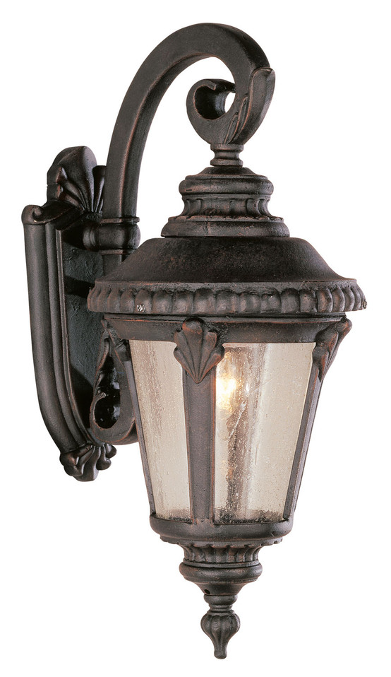 Trans Globe Imports - 5043 RT - One Light Wall Lantern - Commons - Rust