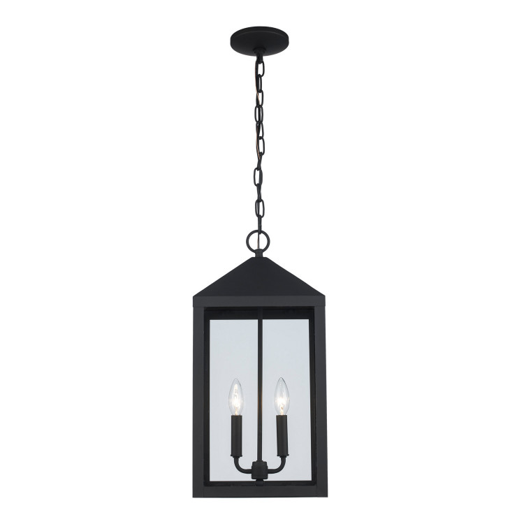 Trans Globe Imports - 51537 BK - Two Light Outdoor Hanging Lantern - Tempest - Black Trans Globe Imports - 51537 BK - Two Light Outdoor Hanging Lantern - Tempest - Black